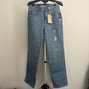 Chaps Men's Straight Fit Jeans - Light Blue